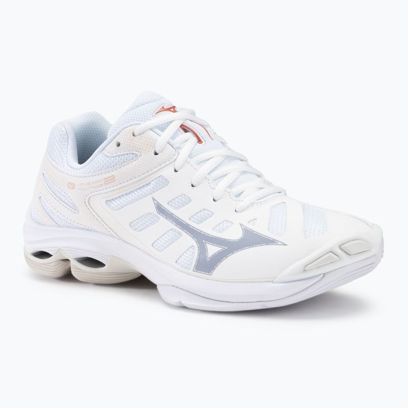 Дамски обувки за волейбол Mizuno Wave Voltage 2 white/aleutian/cloud pink