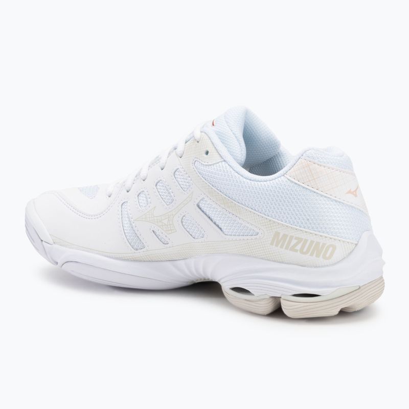 Дамски обувки за волейбол Mizuno Wave Voltage 2 white/aleutian/cloud pink 3