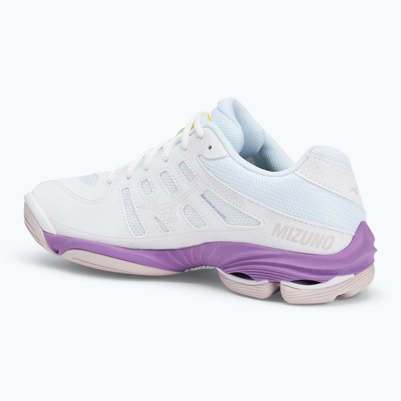 Дамски обувки за волейбол Mizuno Wave Voltage 2 white/patrician purple/quince 3