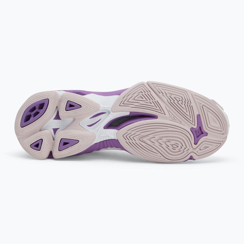 Дамски обувки за волейбол Mizuno Wave Voltage 2 white/patrician purple/quince 4