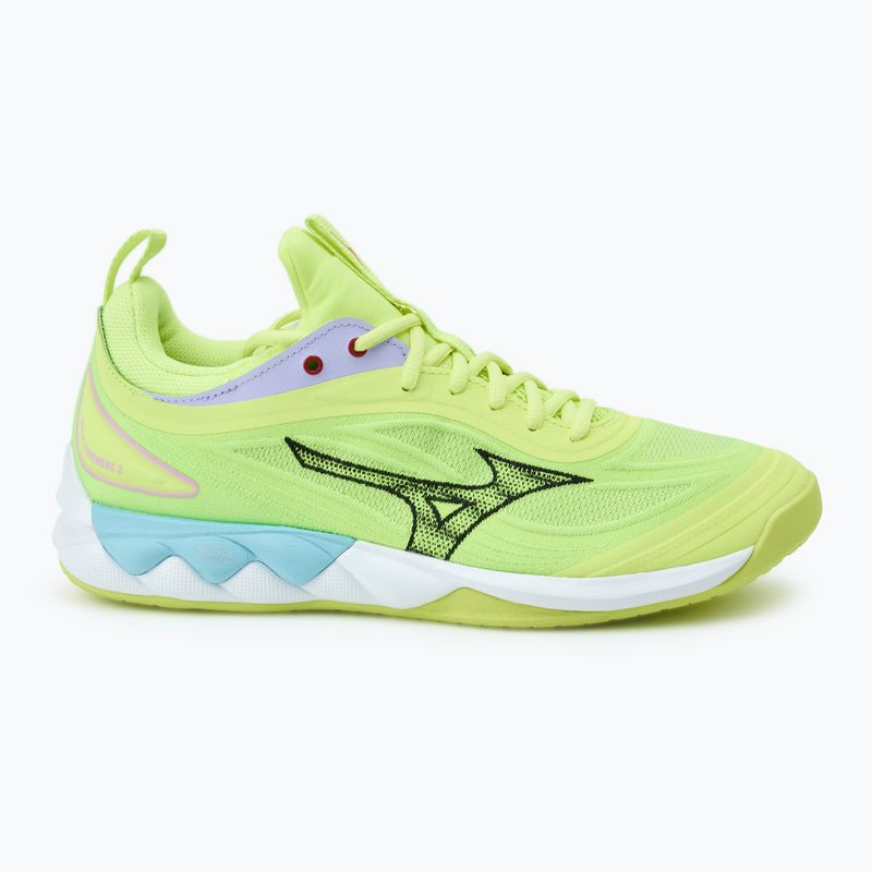 Мъжки обувки за волейбол Mizuno Wave Luminous 3 neo lime/black/splish splash 2