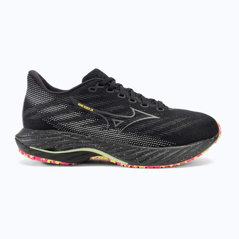 Мъжки обувки за бягане Mizuno Wave Rider 28 black/silver/sunny lime 2