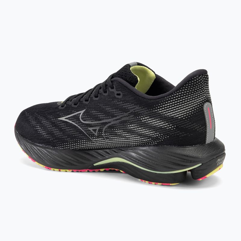 Мъжки обувки за бягане Mizuno Wave Rider 28 black/silver/sunny lime 3