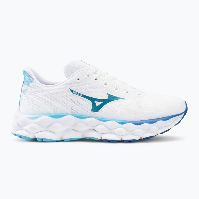 Дамски обувки за бягане Mizuno Wave Sky 8 white/laser blue/mugen blue 2