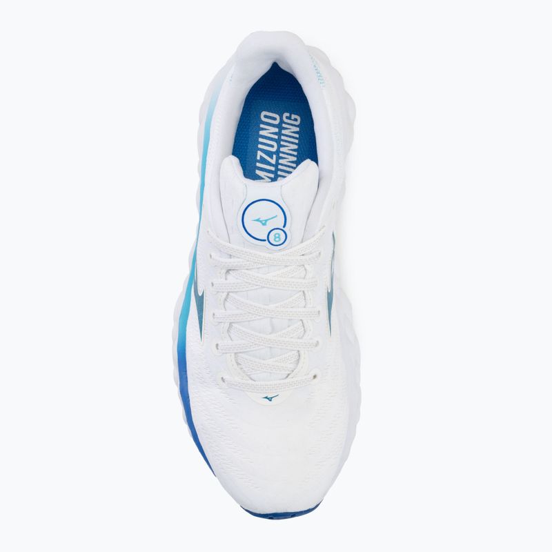 Дамски обувки за бягане Mizuno Wave Sky 8 white/laser blue/mugen blue 5