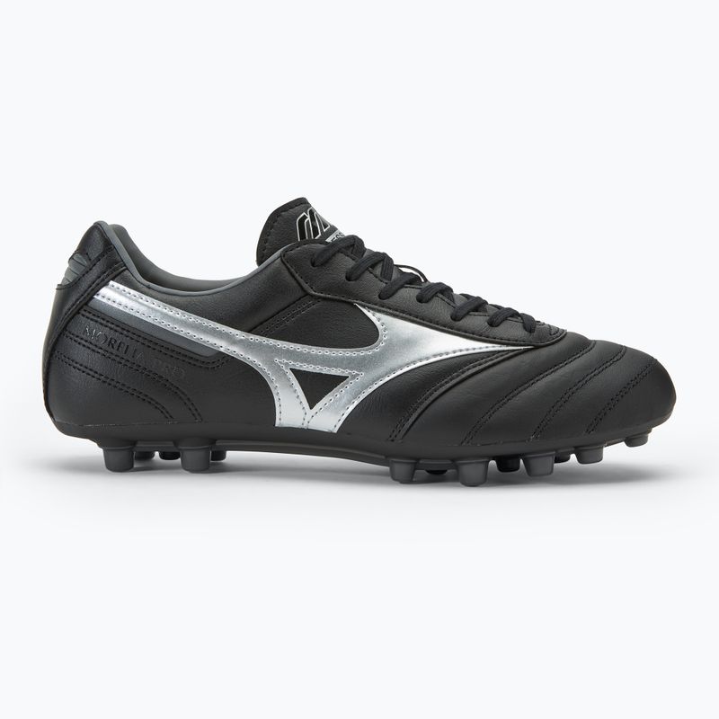 Мъжки футболни обувки Mizuno Morelia II Pro AG black/galaxy silver/dark shadow 2