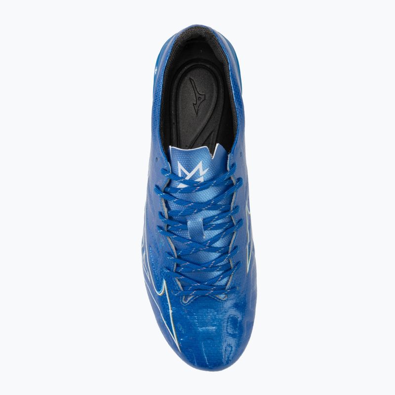 Мъжки футболни обувки Mizuno α Pro FG  white/laser blue/gold 5