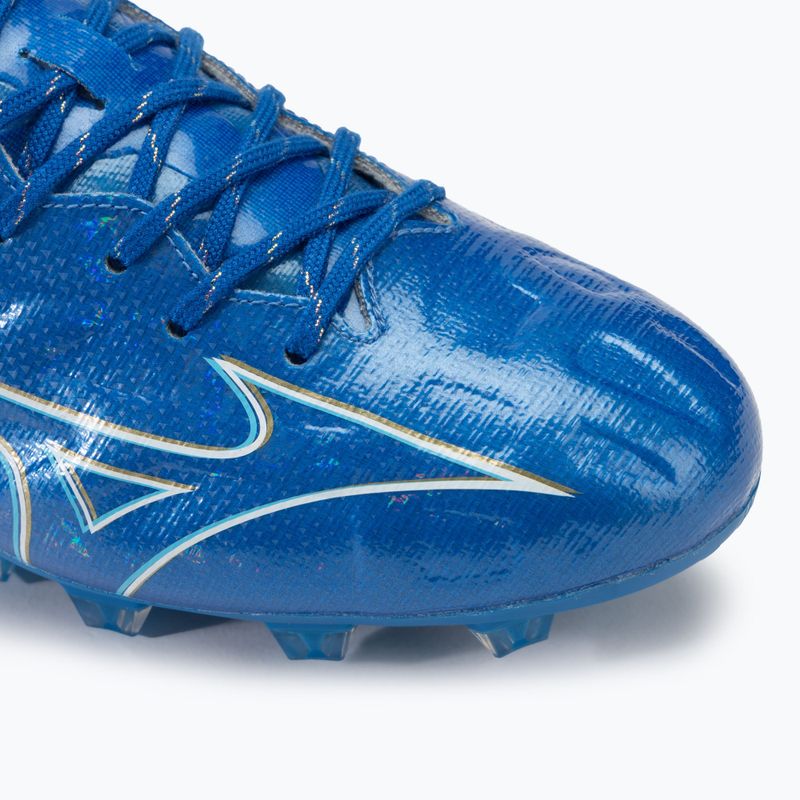 Мъжки футболни обувки Mizuno α Pro FG  white/laser blue/gold 7