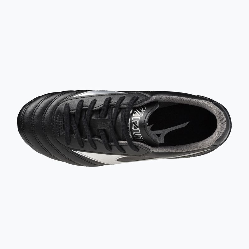 Детски футболни обувки Mizuno Morelia II Club AG black/galaxy silver/dark shadow 5