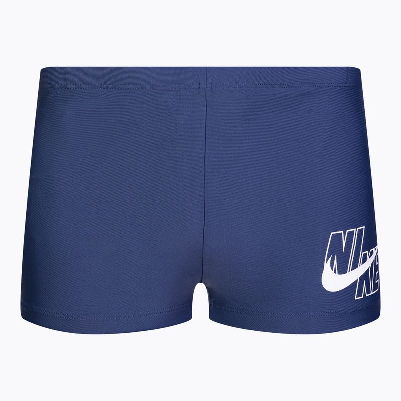 Мъжки боксерки за плуване Nike Logo Aquashort сини NESSA547