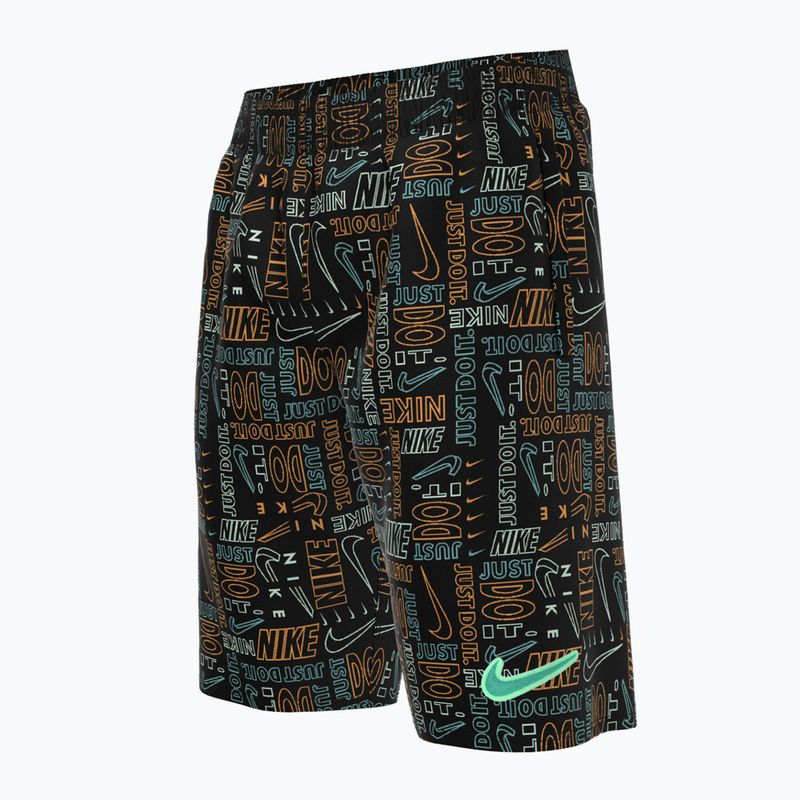 Детски къси панталони за плуване Nike Logo Mashup 8" Volley черни NESSC791-001 4