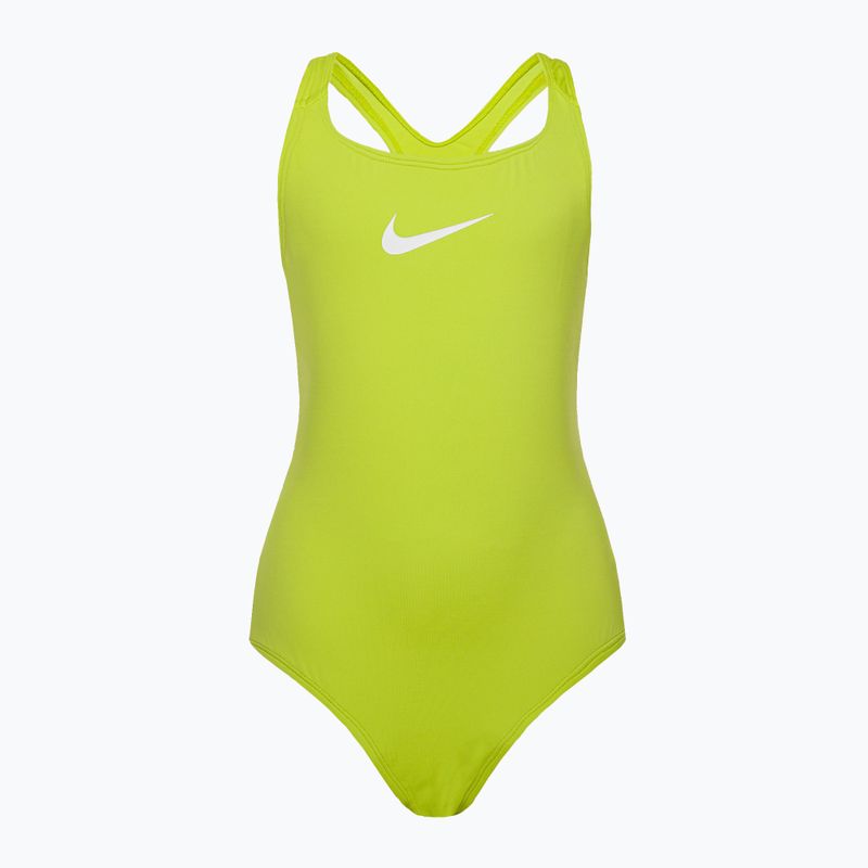 Детски бански от една част Nike Essential Racerback зелен NESSB711-312