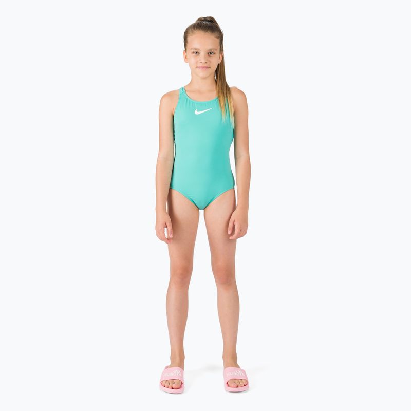 Детски бански от една част Nike Essential Racerback зелен NESSB711-339 2