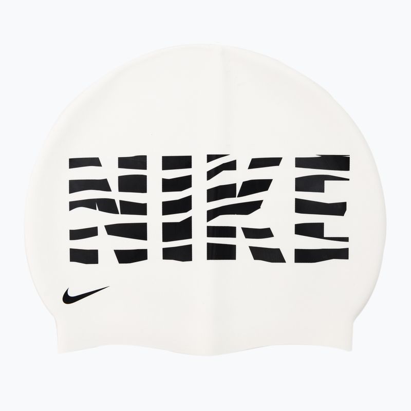 Nike Wave Stripe Graphic 3 шапка за плуване бяла NESSC160-100