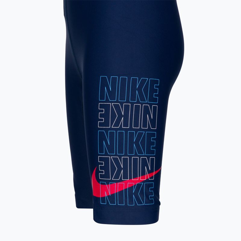 Детски бански Nike Multi Logo тъмно синьо NESSC853-440 5