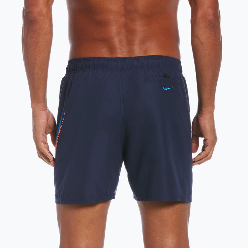 Мъжки къси панталони за плуване Nike Liquify Swoosh 5" Volley, тъмносини NESSC611-440 2