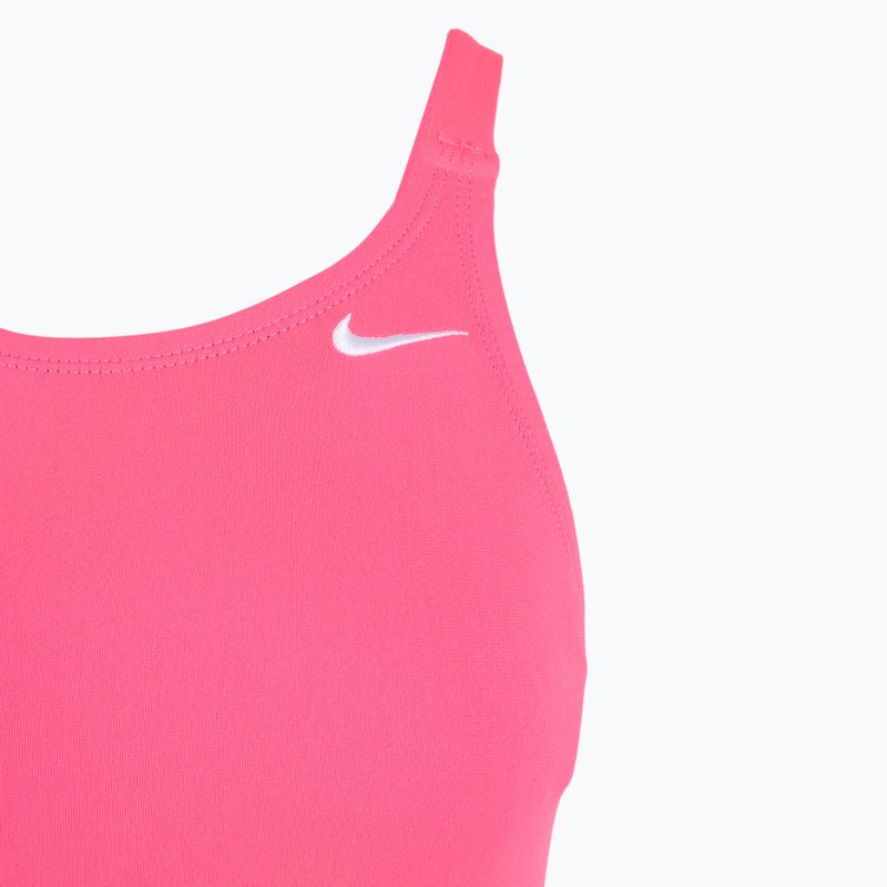 Дамски бански костюм от една част Nike Hydrastrong Solid Fastback hyper pink 3