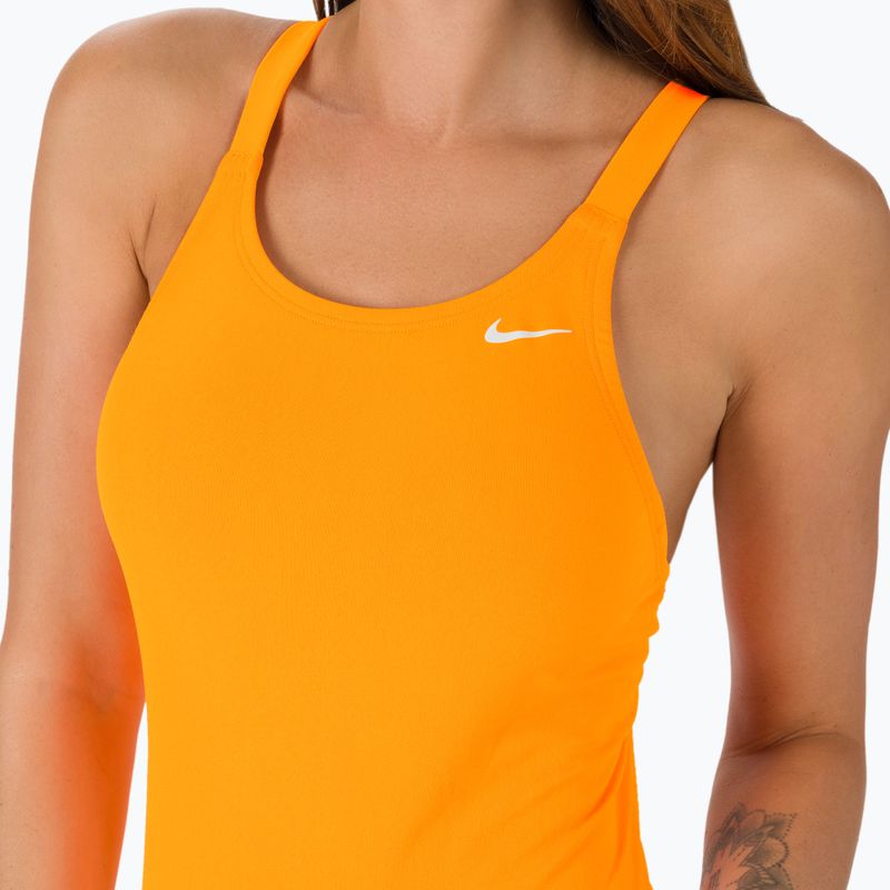 Nike Hydrastrong Solid Fastback дамски бански от една част оранжев NESSA001-825 4