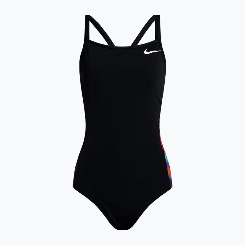 Дамски бански костюм от една част Nike Multiple Print Racerback Splice One black NESSC051-001