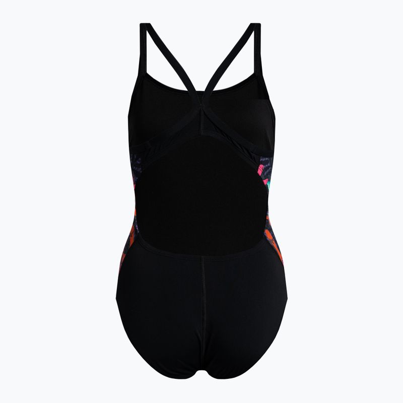 Дамски бански костюм от една част Nike Multiple Print Racerback Splice One black NESSC051-001 2