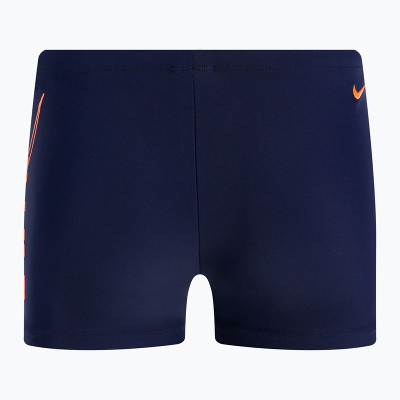 Мъжки бански боксерки Nike Reflect Logo Square Leg тъмносиньо NESSC583440 2