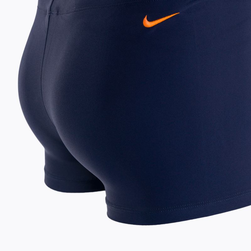 Мъжки бански боксерки Nike Reflect Logo Square Leg тъмносиньо NESSC583440 4