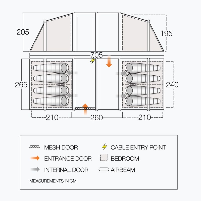 Палатка Vango Castlewood Air 800XL 5