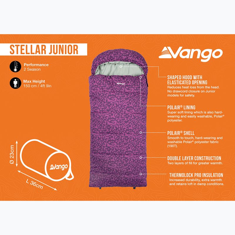 Детски спален чувал Vango Stellar Junior byzantium 10