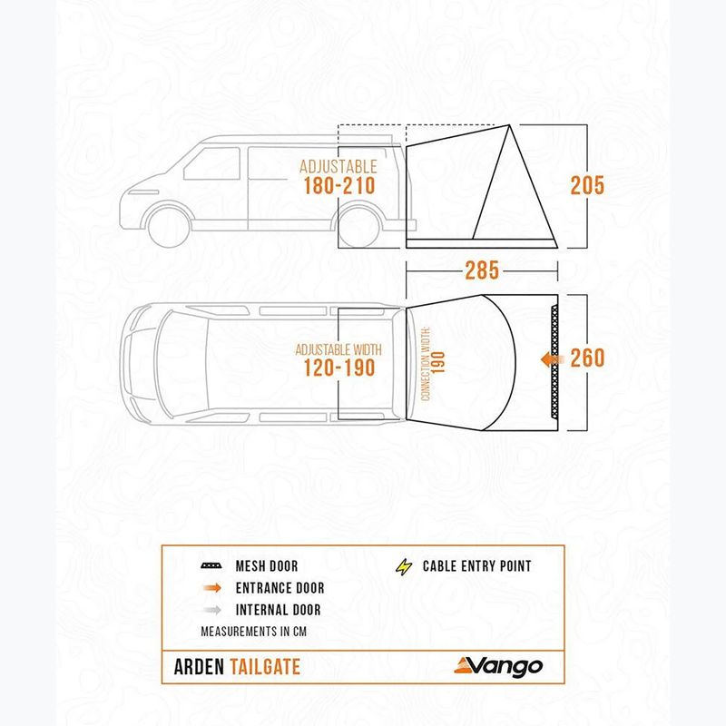 Навес към автомобил Vango Arden Tailgate smoke 2