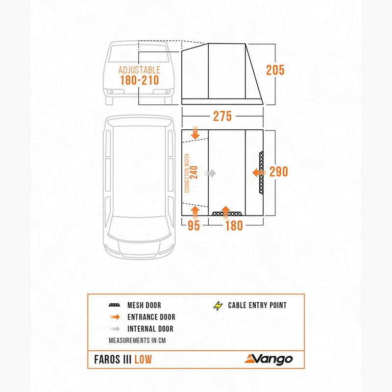 Предверие за кемпер Vango Faros II Low smoke 10