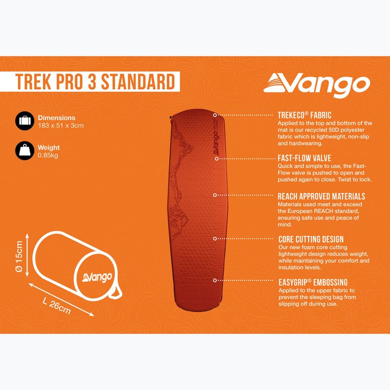 Самонадуваща се постелка Vango Trek Pro 3 Standard harissa 7