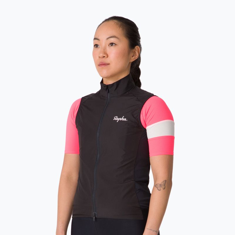 Дамска велосипедна жилетка Rapha Core Gilet black/white 2