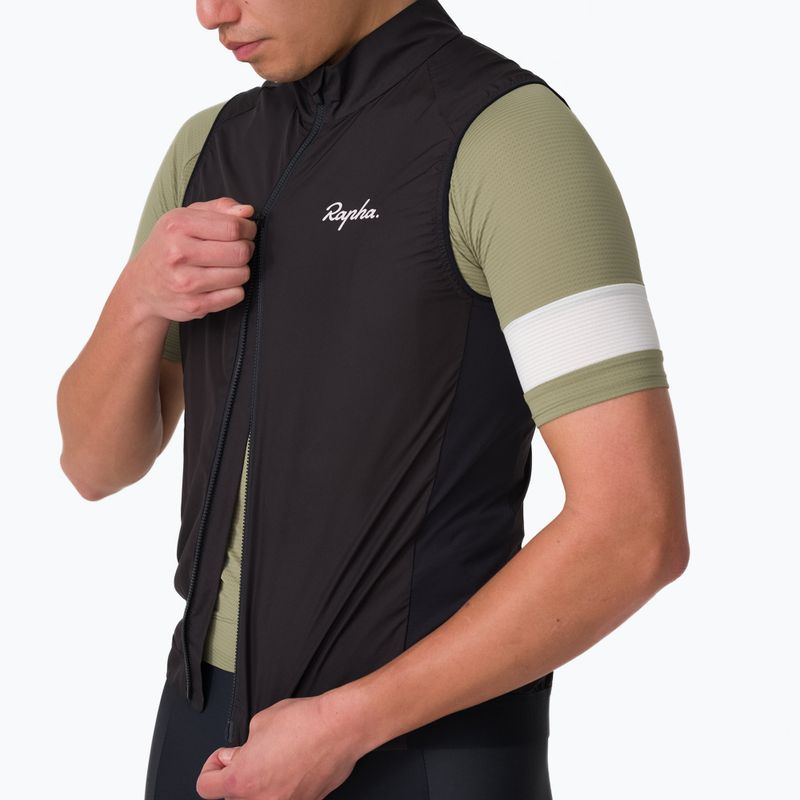 Мъжка велосипедна жилетка Rapha Core Gilet black/white 3
