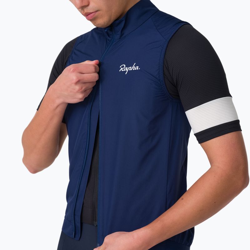 Мъжка велосипедна жилетка Rapha Core Gilet Navy/White 3
