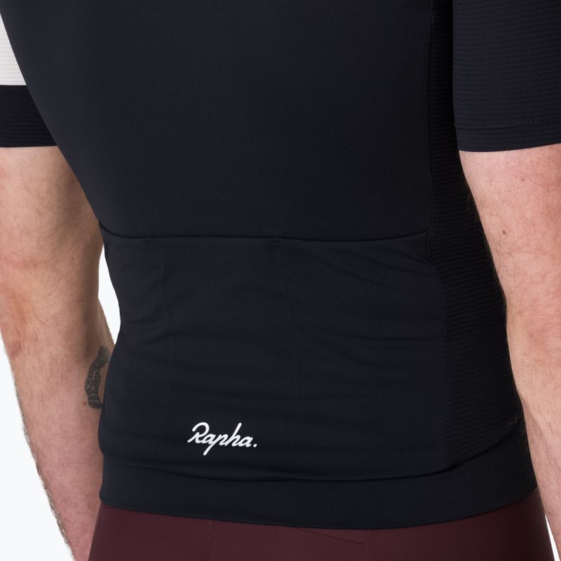 Мъжка тениска за колоездене Rapha Core Lightweight Jersey black/white 4