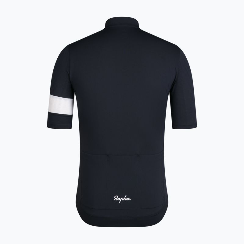 Мъжка тениска за колоездене Rapha Core Lightweight Jersey black/white 6