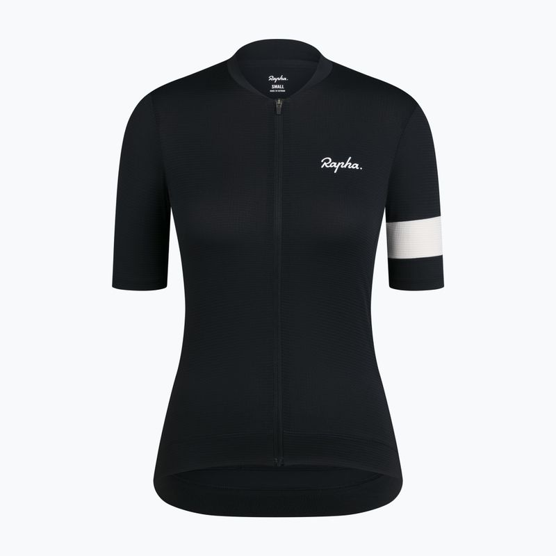 Дамска тениска за колоездене Rapha Core Lightweight Jersey black/white 5