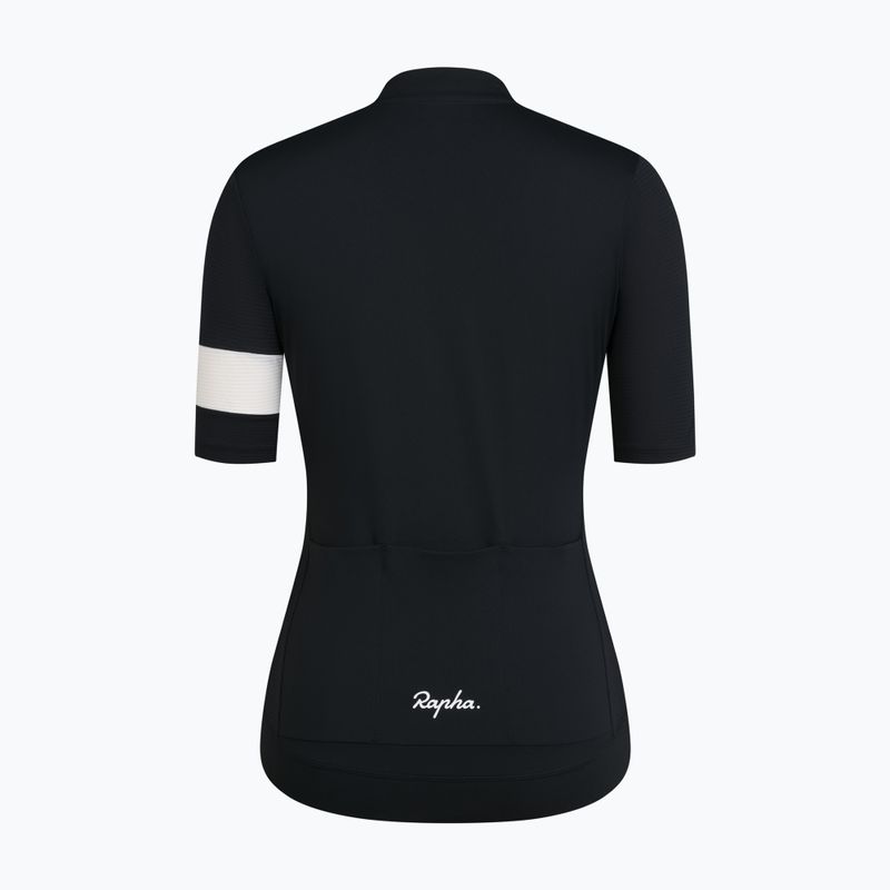 Дамска тениска за колоездене Rapha Core Lightweight Jersey black/white 6