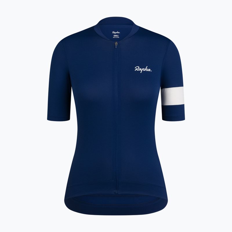 Дамска тениска за колоездене Rapha Core Lightweight Jersey navy/white 5