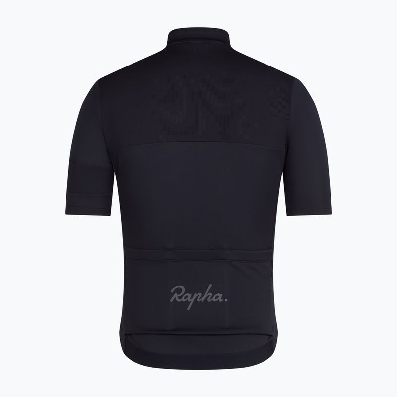 Мъжка тениска за колоездене Rapha Brevet Element Jersey black/dark grey 6