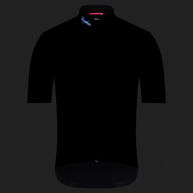Мъжка тениска за колоездене Rapha Brevet Element Jersey black/dark grey 7
