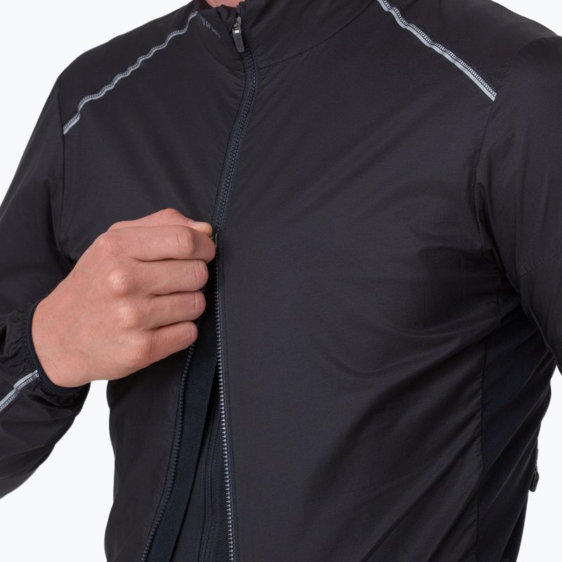 Мъжко яке за колоездене Rapha Brevet Element Wind Jacket black/grey 3
