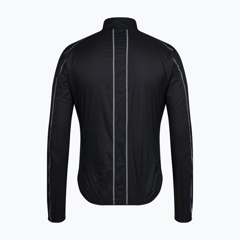 Мъжко яке за колоездене Rapha Brevet Element Wind Jacket black/grey 6