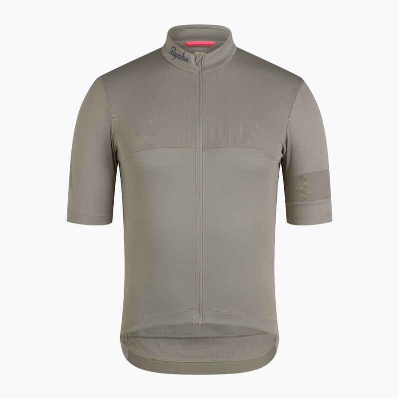 Мъжка тениска за колоездене Rapha Brevet Element Jersey khaki/black 3