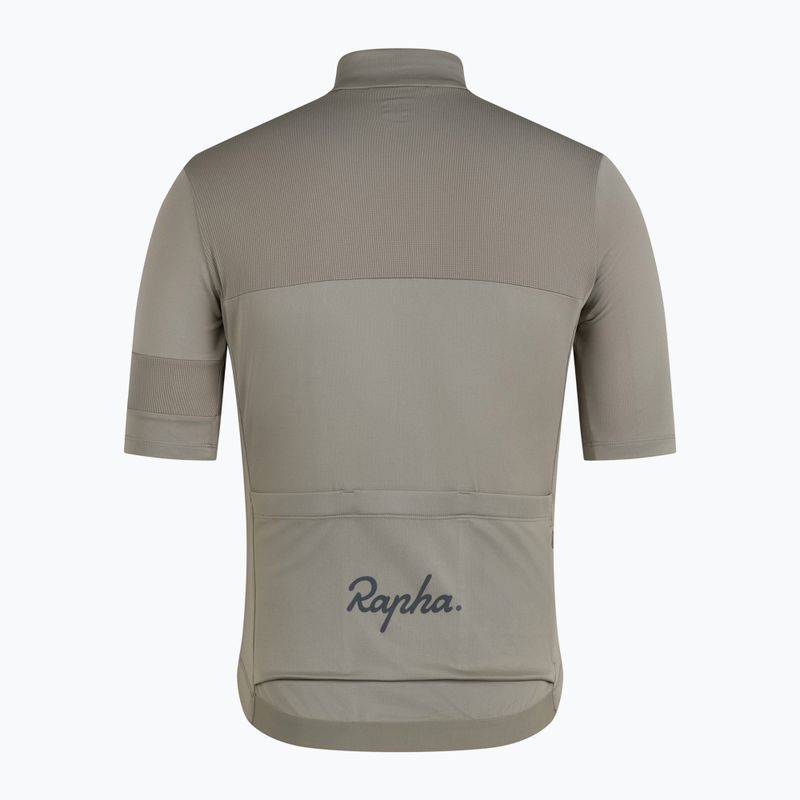 Мъжка тениска за колоездене Rapha Brevet Element Jersey khaki/black 4