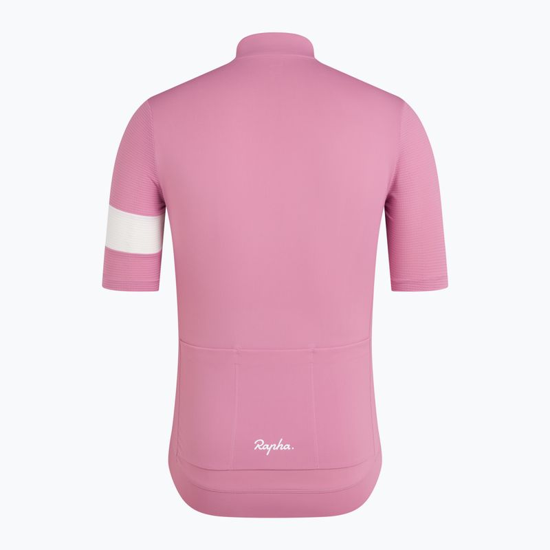 Мъжка тениска за колоездене Rapha Core Lightweight Jersey dusty mauve/white 6