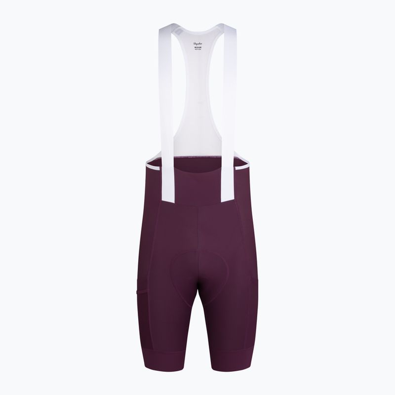 Мъжки колоездачни шорти  Rapha Brevet Element Cargo Bib Shorts plum/white 5