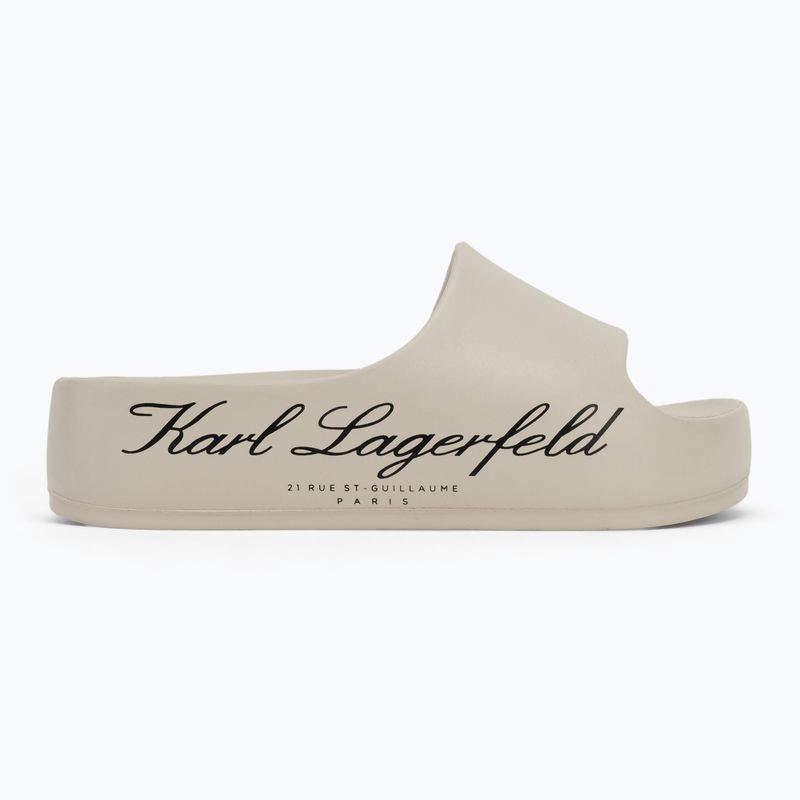 Дамски джапанки KARL LAGERFELD Kobo II Hotel Logo off white eco eva 2