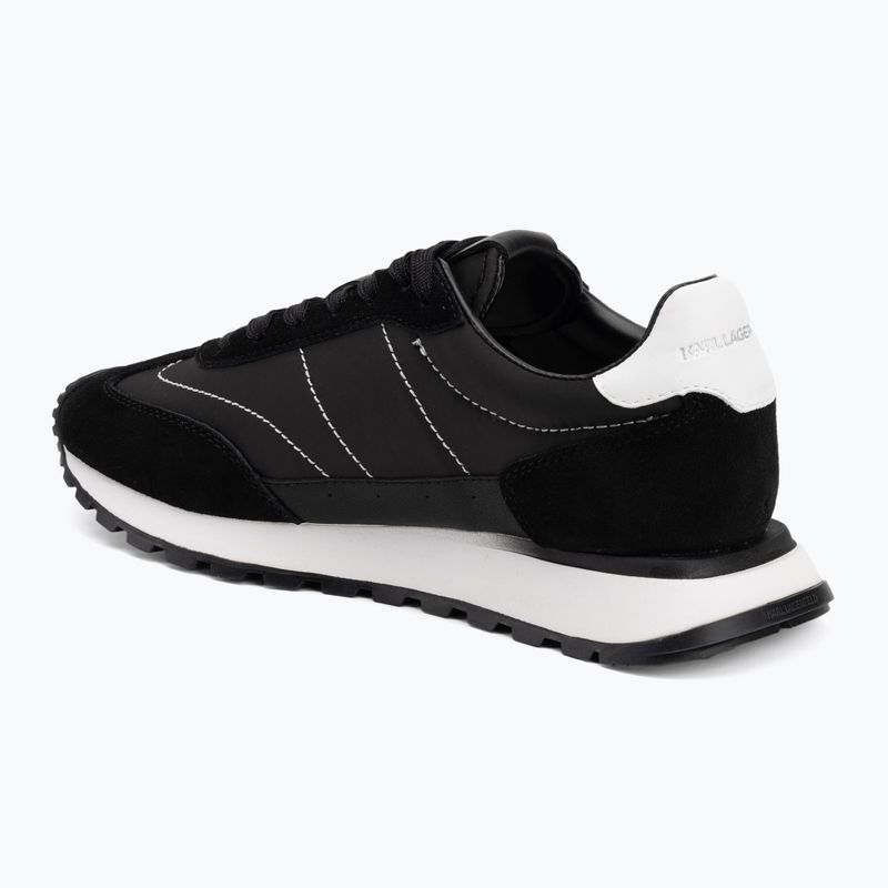 KARL LAGERFELD дамски обувки Kairo Kl Sidetrim черна кожа/текстил 3