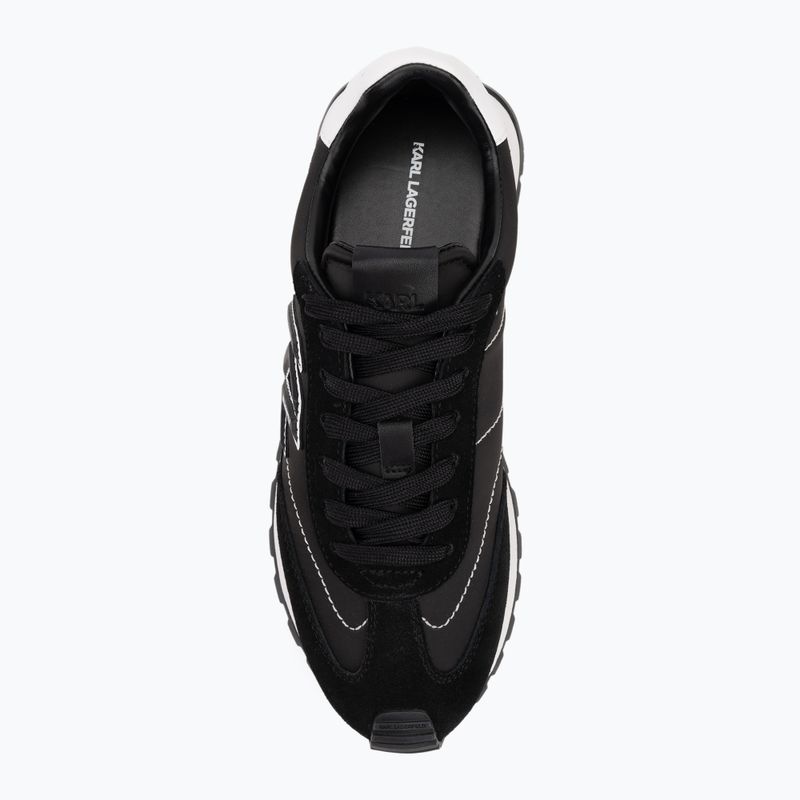 KARL LAGERFELD дамски обувки Kairo Kl Sidetrim черна кожа/текстил 5